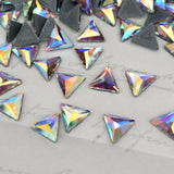 Austrian Crystal - Hotfix - Article 2720 - COSMIC TRIANGLE - CRYSTAL AB - 7.5 mm