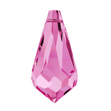 Austrian Crystal - Pendant - Article 6000 - TEARDROP - ROSE - 11 x 5.5 mm