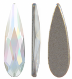 article 2304 Raindrop 14 x 3.9 mm Crystal AB flat back, nail art, drop design