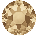 stock photo of article 2078 Swarovski Hotfix flat backs in Crystal Golden Shadow