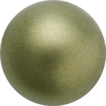 Preciosa® Crystal - No Hotfix - Nacre Pearls - Cabochon - Pearl effect Dark Green - 2 sizes