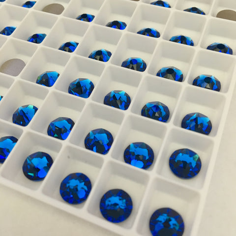 actual photo of Swarovski Crystal flat backs Capri blue