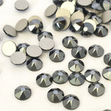 Austrian Crystal - No Hotfix - Article 2088 - JET HEMATITE - SS20 (4.8 mm)