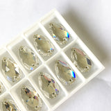Austrian Crystal - Sew-on Stone - Article 3230 - DROP - CRYSTAL (clear) - 3 sizes available