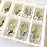 Austrian Crystal - Sew-on Stone - Article 3230 - DROP - CRYSTAL (clear) - 3 sizes available