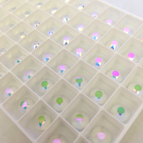 ss34 large Swarovski Crystal Transmission stones in hotfix variety similar effect to AB