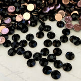 Jet Black crystals from Swarovski colour 280 in Hotfix stones