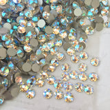 real photo of the colour Crystal Shimmer from Swarovski flat back range