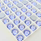 actual photo of Swarovski Crystal Provence Lavender in tray close up No Hotfix