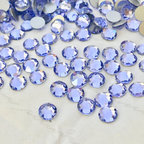 real scatter photo of Swarovski Crystal No Hotfix diamantes in Provence Lavender