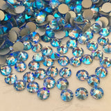 actual photo of the new colour Light Sapphire Shimmer effect from Swarovski Crystal