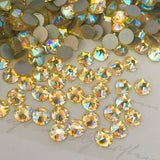 real image of the colour called Citrine Shimmer Crystals from Swarovski effect