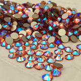 real photo of the stunning new effect by Crystals from Swarovski Tangerine Shimmer