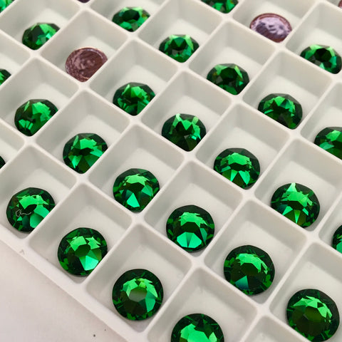 Austrian Crystal - Hotfix - Article 2078 - FERN GREEN - 3 sizes available