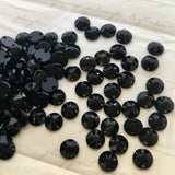 group photo of loose Swarovski Crystal sew on stones in Jet Black colour