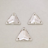real photo of Swarovski elements article 3270 triangle sew on statement crystals