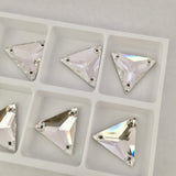 actual photo of Swarovski Crystal article 3270 triangle sew on feature stones