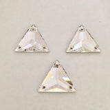 Austrian Crystal SEW-ON STONES - Article 3270 - TRIANGLE - CRYSTAL (clear) - 2 sizes available