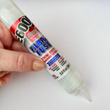 actual photo of Fabri-fuse bottle showing easy use applicator tip