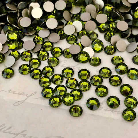 real photo of Swarovski Crystal Olivine colour
