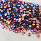 group photo of swarovski crystals in tangerine shimmer colour 