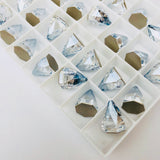 Austrian Crystal - Sew-on Stone - Article 3297 - ROUND SPIKE - CRYSTAL BLUE SHADE - 10 mm