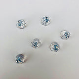 Austrian Crystal - Sew-on Stone - Article 3297 - ROUND SPIKE - CRYSTAL BLUE SHADE - 10 mm