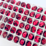 actual photo showing Scarlet Red colour from Swarovski sew on range