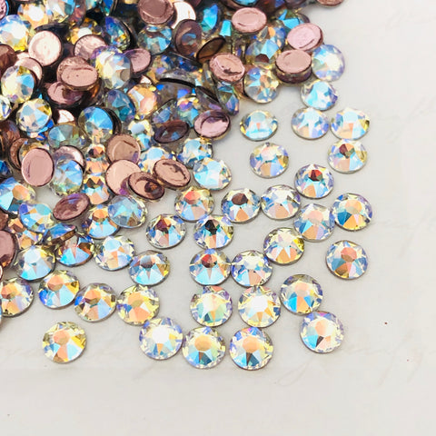 actual photo of Swarovski Hotfix effect crystal shimmer