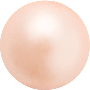 Preciosa® Crystal - No Hotfix - Nacre Pearls - Cabochon - Pearl effect Peach - 2 sizes