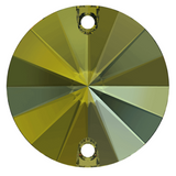 stock image of Swarovski Crystals sew on statement stones in Iridescent Green