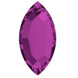 stock image of Swarovski Crystal article 2200 Navette Flat Back in Amethyst purple colour