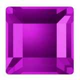 Stock image of Amethyst Square Flat Backs from Swarovski Crystal No Hotfix Range article 2400