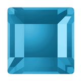 Swarovski Crystal stock photo of article 2400 square flat backs in Aquamarine