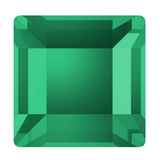 stock photo of Swarovski Crystal Emerald Green square nail art crystals