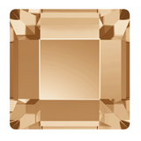 stock image of Swarovski Crystal Square Flat Backs Article 2400 Golden Shadow colour